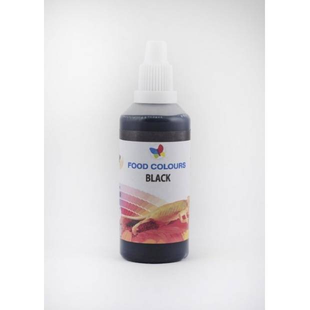 Airbrush barva Black (60 ml) černá - Food Colours