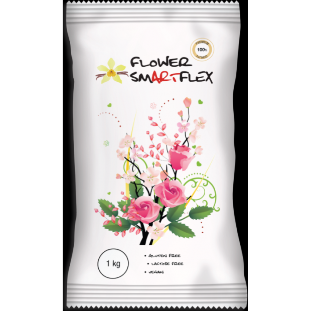 Smartflex Flower Vanilka 1 kg v sáčku (Modelovací hmota na výrobu květin) 01118 dortis