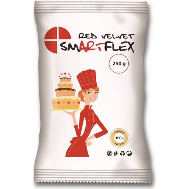 Smartflex Red Velvet Vanilka 0,25 kg v sáčku 0149 dortis