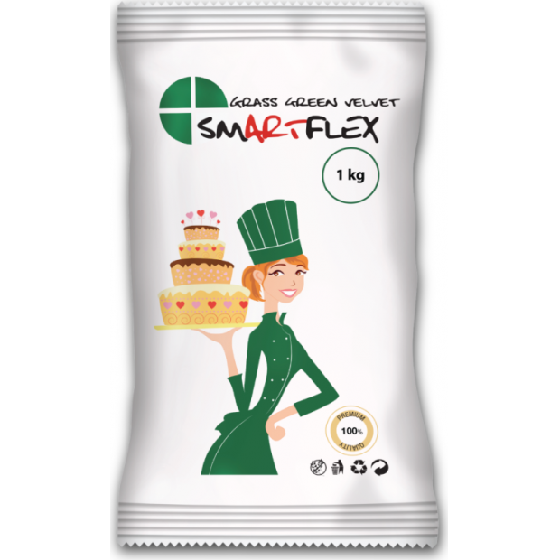 Smartflex Grass Green Velvet Vanilka 1 kg v sáčku 0307 dortis