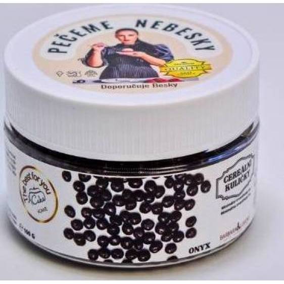 Cereální kuličky v hořké čokoládě Onyx (100 g) 5446 dortis