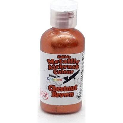 Airbrush barva perleťová Magic Colours (55 ml) Chestnut Brown ABMNUT dortis