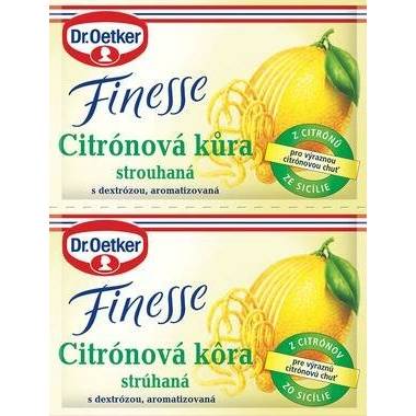 Dr. Oetker Finesse citronová kůra strouhaná (2x6 g) DO0073 dortis