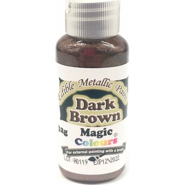 Tekutá metalická barva Magic Colours (32 g) Dark Brown EPBRN dortis