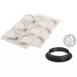 Silikonová forma na pečení 3D Mini Tarte Glam - Silikomart