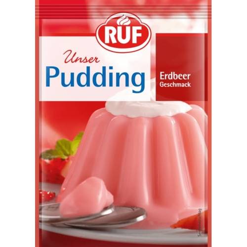 Jahodový puding 3x38g - RUF