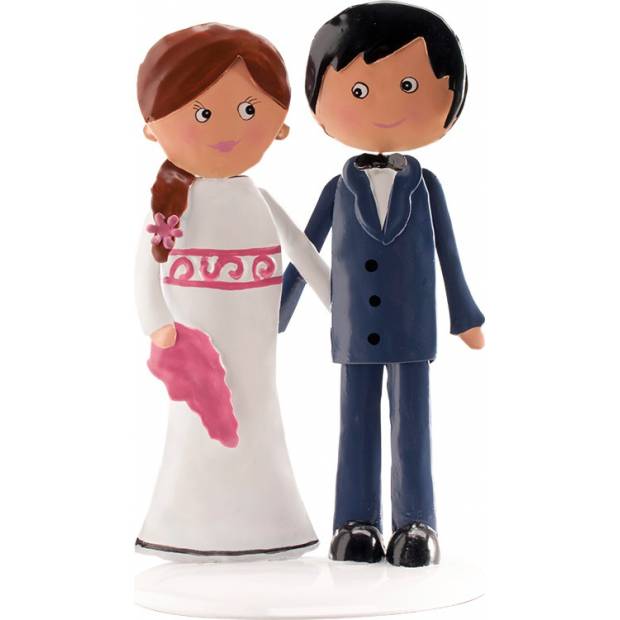 Postavička na svatební dort želežná 18cm - Dekora