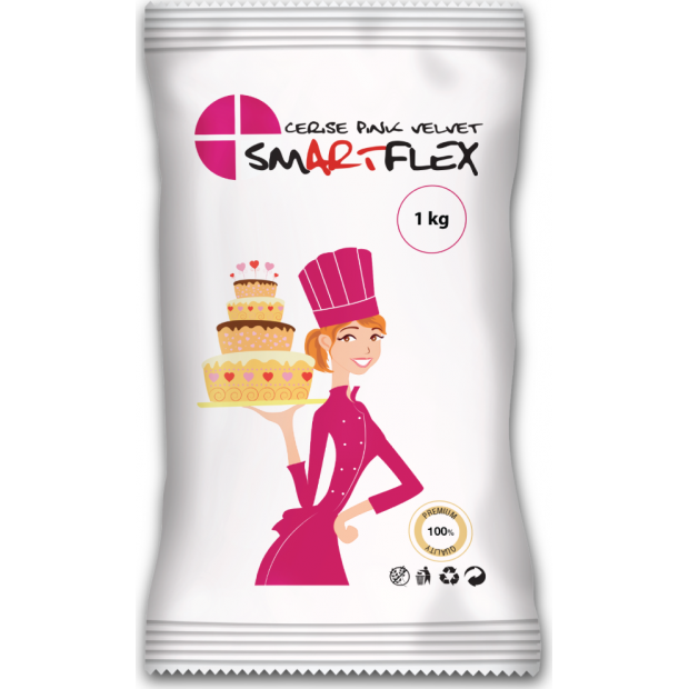 Smartflex Cerise Pink Velvet Vanilka 1 kg v sáčku 0306 dortis