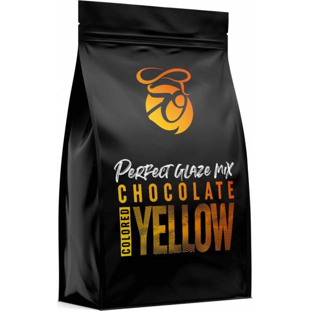 Zrcadlová poleva v prášku Perfect Glaze Chocolate Mix Yellow (300 g) 5721 dortis