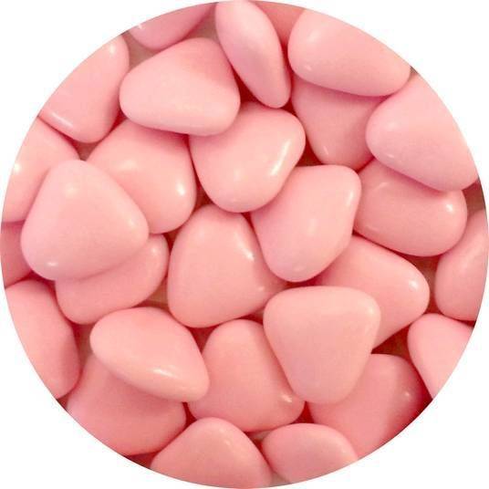 Čokoládová srdíčka růžová (50 g) AMO016 dortis