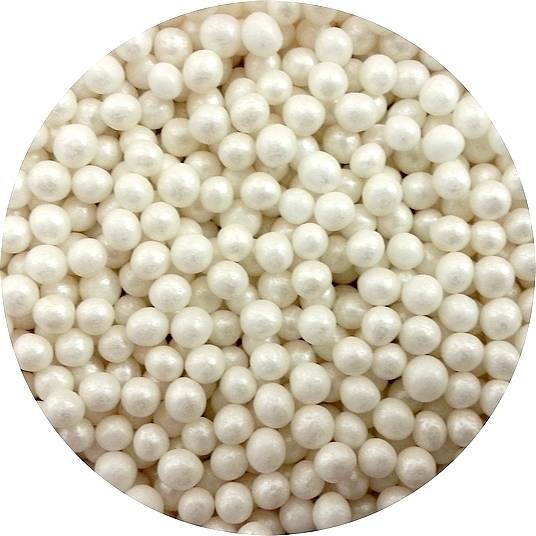 Cukrové perly bílé perleťové (50 g) FL25855-1 dortis