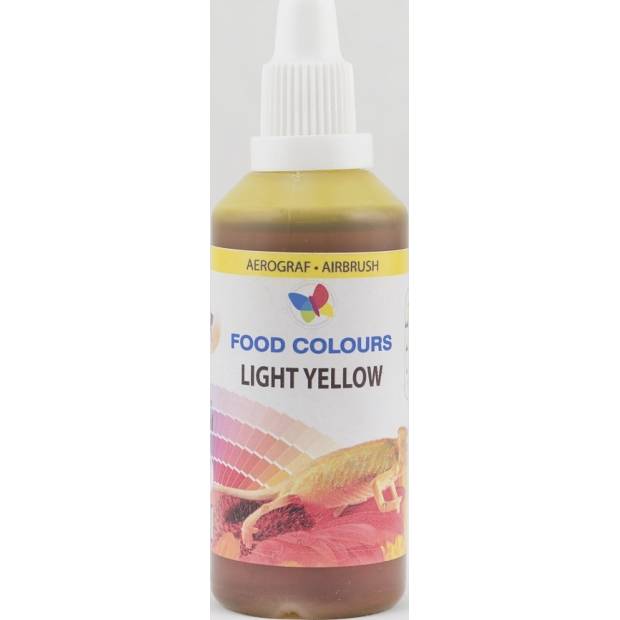 Sleva ! Airbrush barva Food Colours Light Yellow (60 ml) WS-La-0022 dortis