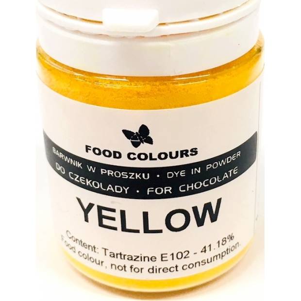 Prášková barva do čokolády Food Colours Yellow (20 g) WS-P-200 dortis