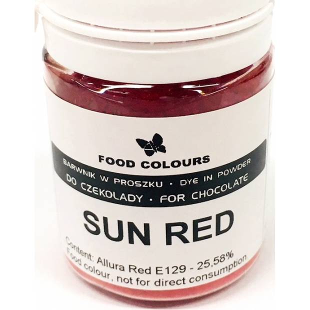 Prášková barva do čokolády Food Colours Sun Red (20 g) WS-P-210 dortis