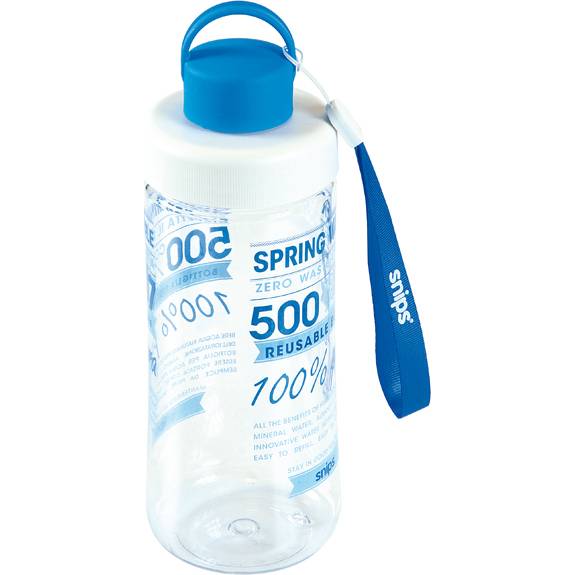 Láhev na vodu se zdobením Mineral water 0,5 l 000470 Snips