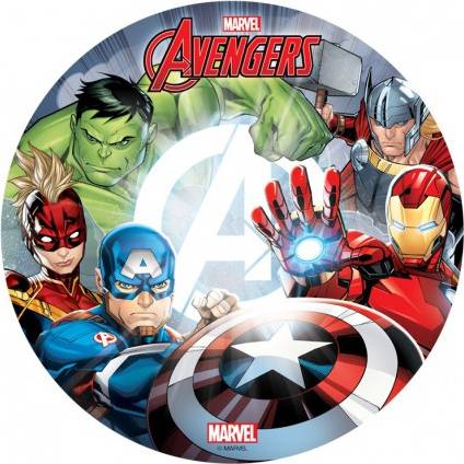 Jedlý papír na dort Avengers - Marvel 20cm - Dekora