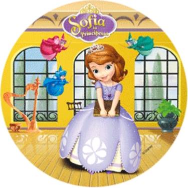 Jedlý papír princezna Sofia a hodné víly 21cm - Modecor