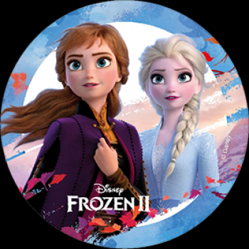 Jedlý papír Frozen 2 Elsa a Anna listí - Modecor