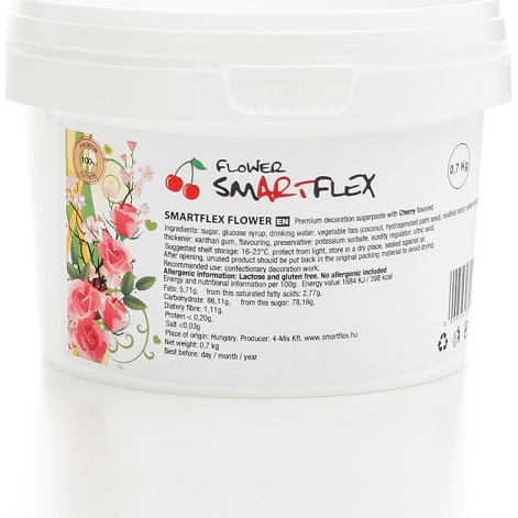 Smartflex Flower Třešeň 0,25 kg (Modelovací hmota na výrobu květin) 00579 dortis