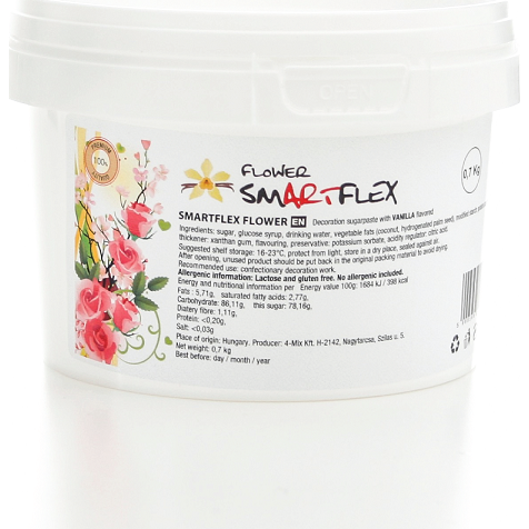 Smartflex Flower Vanilka 0,25 kg (Modelovací hmota na výrobu květin) 00558 dortis