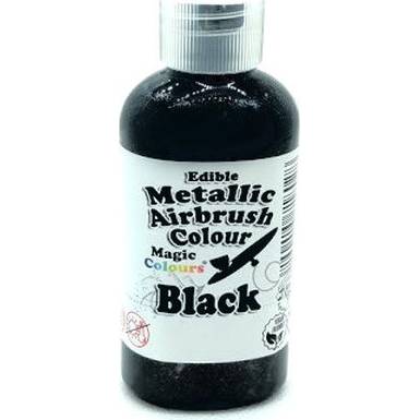 Airbrush barva perleťová Magic Colours (55 ml) Black ABMBLK dortis