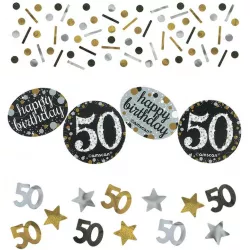 Konfety na párty oslava 50. narozenin - Amscan