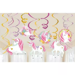 Párty dekorace k zavěšení Unicorn 61cm - Amscan