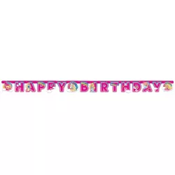 Girlanda happy birthday Barbie 200x15cm - Amscan