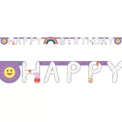 Girlanda happy birthday prasátko Pepa - Amscan