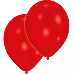 Latexové balónky červené 10ks 27,5cm - Amscan