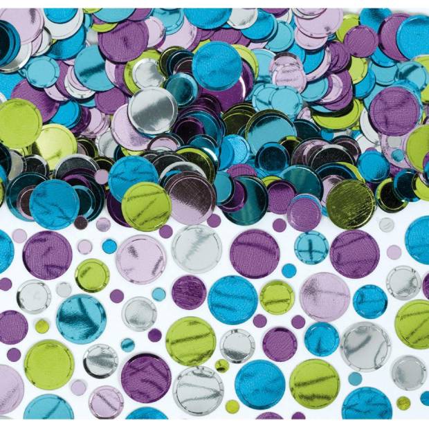 Konfety na párty fóliové puntíky barevné - Amscan