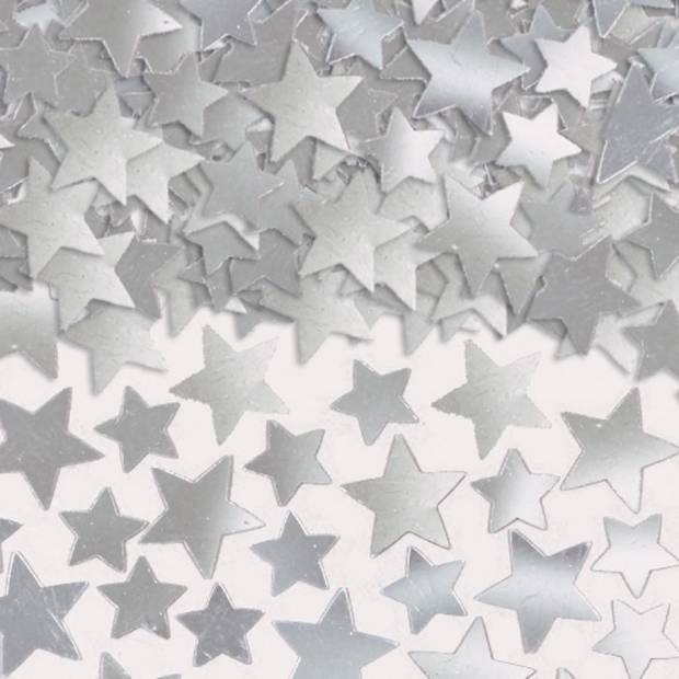 Konfety na párty stříbrné hvězdičky - fólie 141g - Amscan