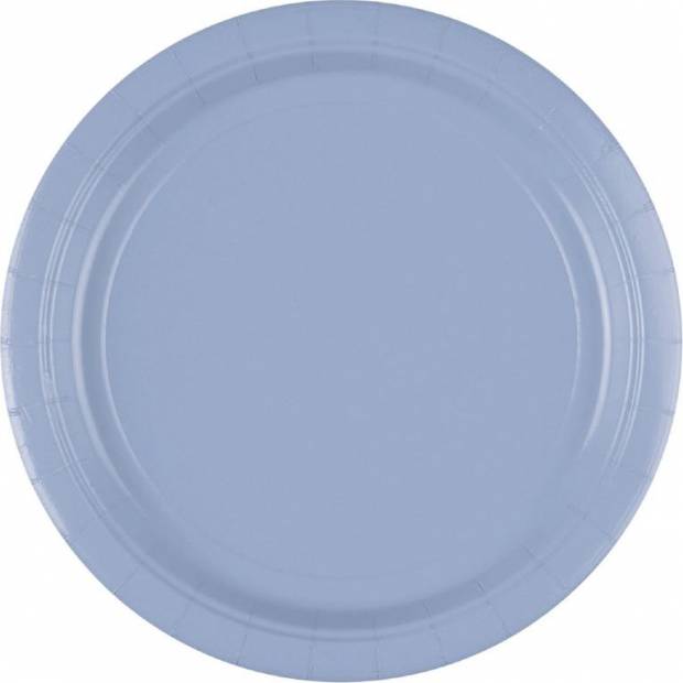 Papírový talíř 8ks pastelově modrý 22,8cm - Amscan
