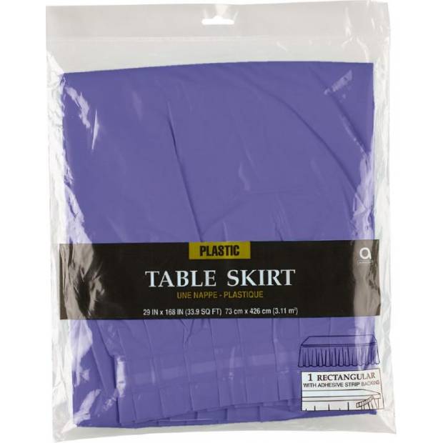 Rautová sukně na stůl pastelově fialová 426 x73cm - Amscan