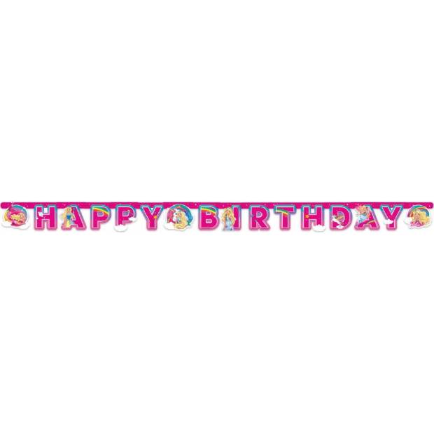 Girlanda happy birthday Barbie 200x15cm - Amscan