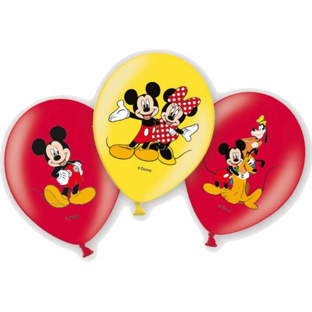Latexový balónek Mickey 6ks 27,5cm - Amscan