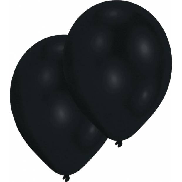 Latexové balónky perleťově černé 10ks 27,5cm - Amscan