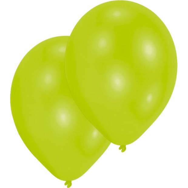 Latexové balónky limetkově zelené 10ks 27,5cm - Amscan