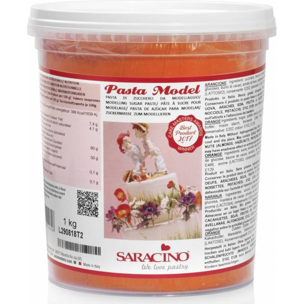 Modelovací hmota oranžová 1 kg - Saracino