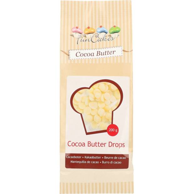 Kakaové máslo v peckách 200g - FunCakes