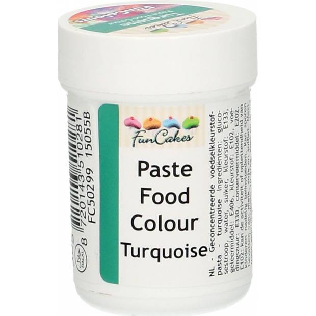 Gelová barva Tyrkysová 30g - FunCakes