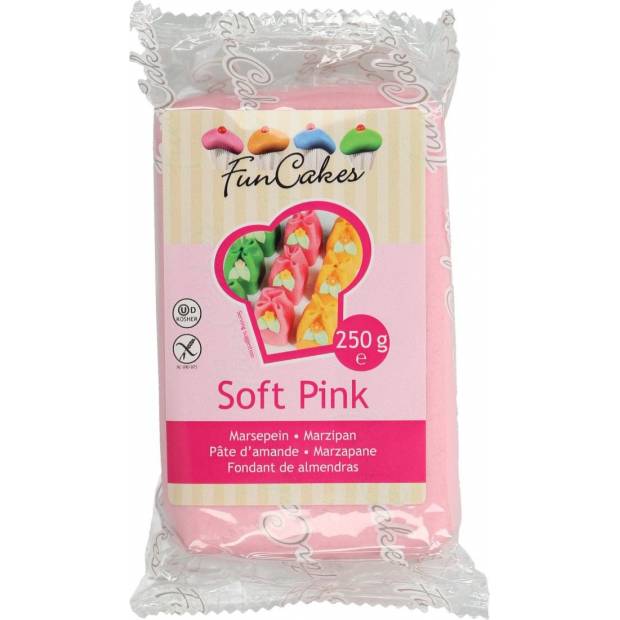 Vynikající marcipán světle růžvoý Soft Pink 250g 1:5 - FunCakes