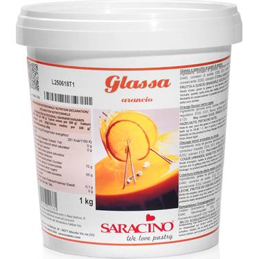 Glazura pomerančová 1kg - Saracino