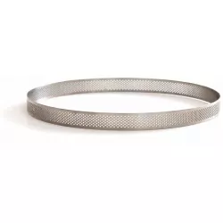 Nerezová forma na pečení kruh 20x3,5cm Microforata perforovaná - Decora