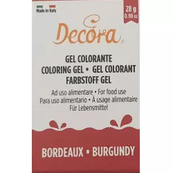 Gelová barva vínová 28g - Decora