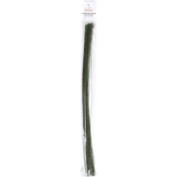 Květinové drátky zelené silné 50ks 40cm - Decora