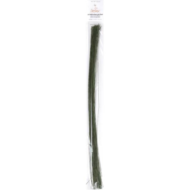 Květinové drátky zelené slabé 50ks 40cm - Decora