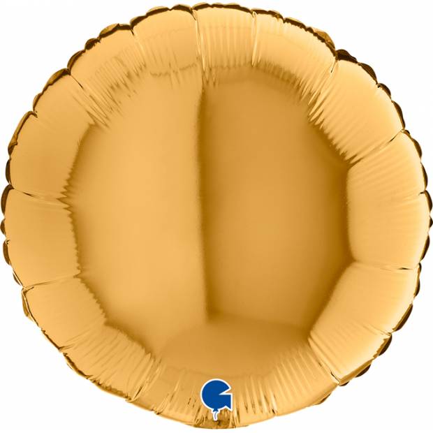Nafukovací balónek kulatý 46cm zlatý - Grabo