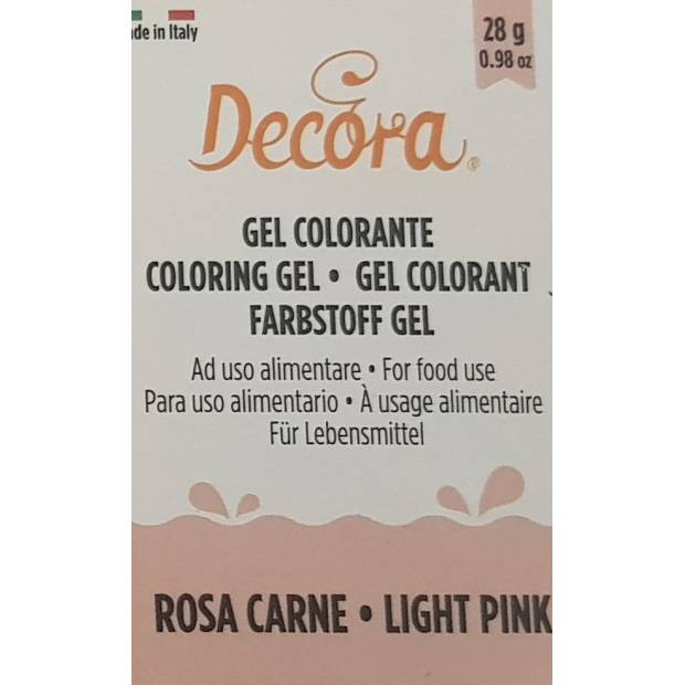 Gelová barva světle růžová ligh pink 28g - Decora