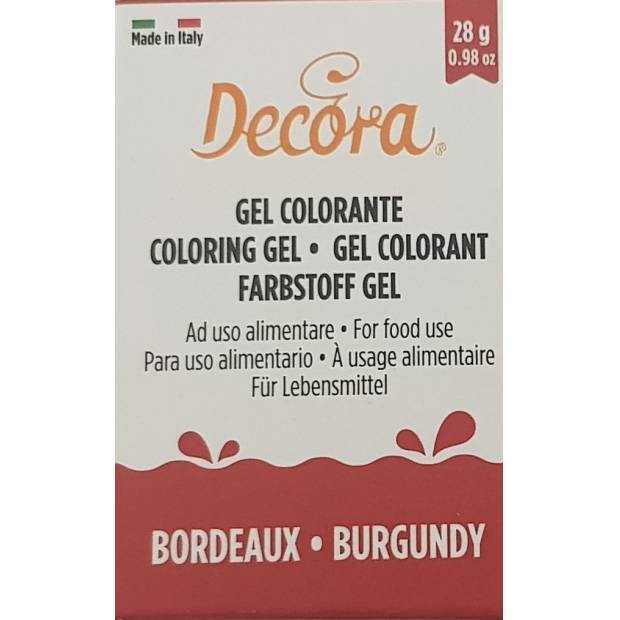 Gelová barva vínová 28g - Decora